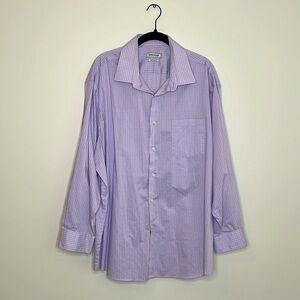 HAGGAR Regular Fit Men’s Long Sleeve Button Up